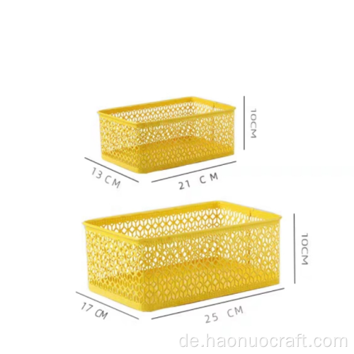 Quadratischer Obstkorb in Gold